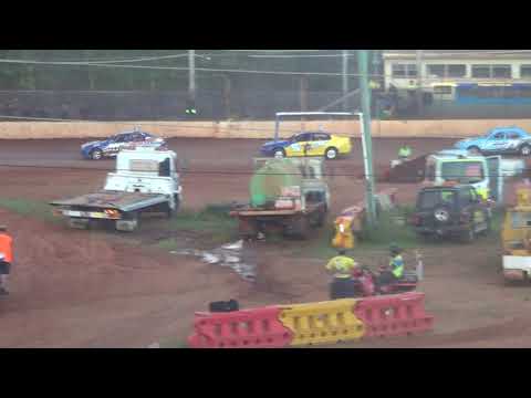 Production sedans heat 6 part 1 Maryborough Speedway Kurt Murdoch Classic Jan 2 2021