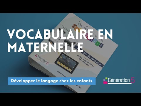 Lecteur Vocabulaire Maternelle Video