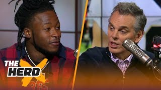 Alvin Kamara takes Colin inside the Saints locker room after playoff loss to Vikings | THE HERD