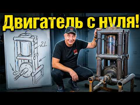 СОЗДАЛИ ДВИГАТЕЛЬ с НУЛЯ — 2 литра в ОДНОМ цилиндре