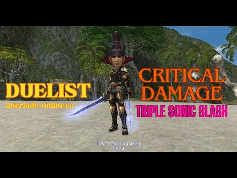 CRITICAL DAMAGE TRIPLE SONIC SLASH • DUELIST • INTERLUDE-ONLINE.COM