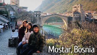A December Overnight Visit to Mostar, Bosnia in Our Van.