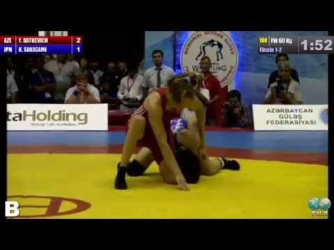 Finale 1-2 Female Wrestling 60 Kg (AZE) Yuliya RATKEVICH vs (JPN) Katsuki SAKAGAMI