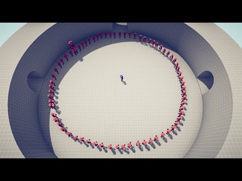 100x Dynamite Thrower CIRCLE vs EVERY UNIT - Totally Accurate Battle Simulator | TABS