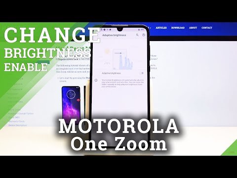 How to Set Auto-brightness in MOTOROLA One Zoom – Adjust Brightness