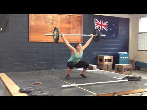 Gillies Ave Olympic Weightlifting - 14/8/13 Training Lifts - Caleb Symon - Olympic Weightlifting