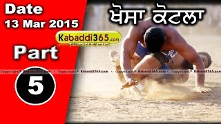 Khosa Kotla (moga) Kabaddi Tournament 13 Mar 2015 Part 1 by Kabaddi365.com
