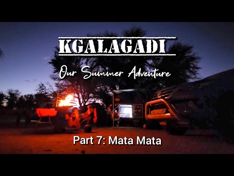 Our Kgalagadi Summer: Part 7 - Mata Mata, our battery goes flat at a lion sighting!
