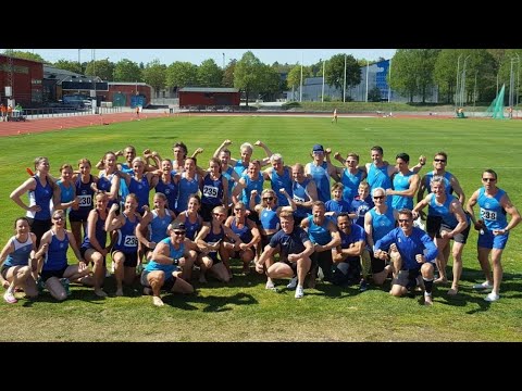 Svenskt K35, K40, M40, M45, M50 rekord på 4x400m för Spårvägen FK 2018