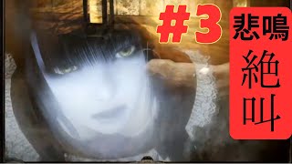 実況#3【零 ～月蝕の仮面～】今度の操作は男性キャラ！第３章の途中から！絶叫しまくります！ホラーゲーム【switch】