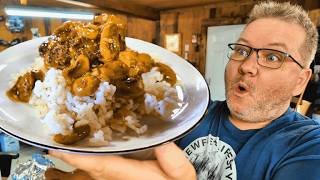 Cast Iron Salisbury Steak & Gravy | Traditional Newfoundland Cooking