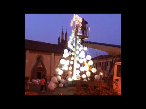 Comune di Genola: grande albero di natale in piazza