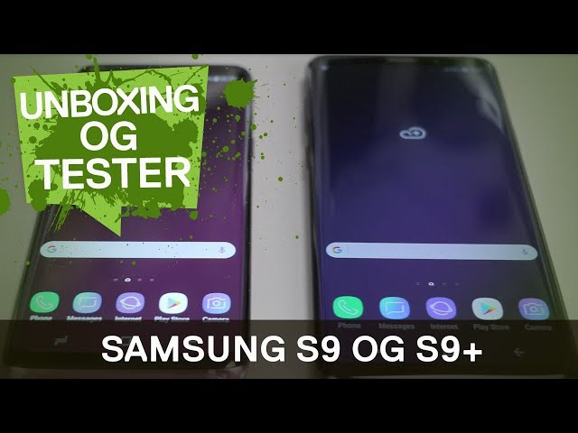 YouTube Video - Samsung S9 og S9+ Unboxing