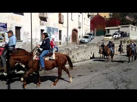 SFILATA DI CAVALLI : FIERA DI S. LUCA A DEMONTE (CN) 11 - 10  -  2015.