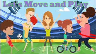 Let's Move and Play! | Fun Kids Fitness Song | Preschool Exercise Song