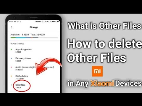 Full Details of OTHER FILES in storage option/how to clean/delete & what is Other files
