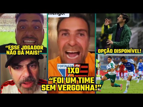 REAÇÕES DOS FLAMENGUISTAS MALUCOS COM DERROTA PRO FORTALEZA, PALMEIRAS TEM BOA NOTÍCIA PRO DOMINGO