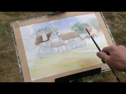 Thumbnail of Watercolour demonstration. The Horse & Groom, Galleywood Common.  