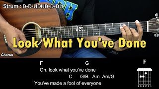 Look What You've Done - Jet | EASY Guitar Tutorial with Chords - Guitar Lessons