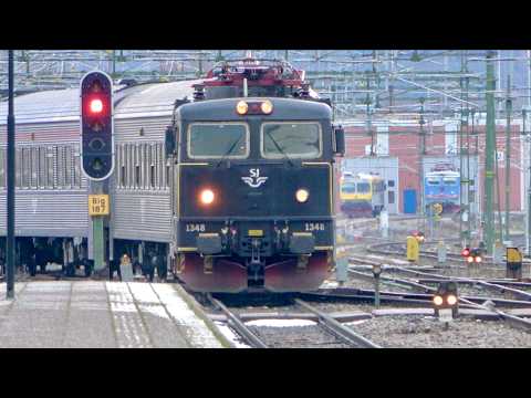 Tåg i Mora och Borlänge - växling med T66 och mer