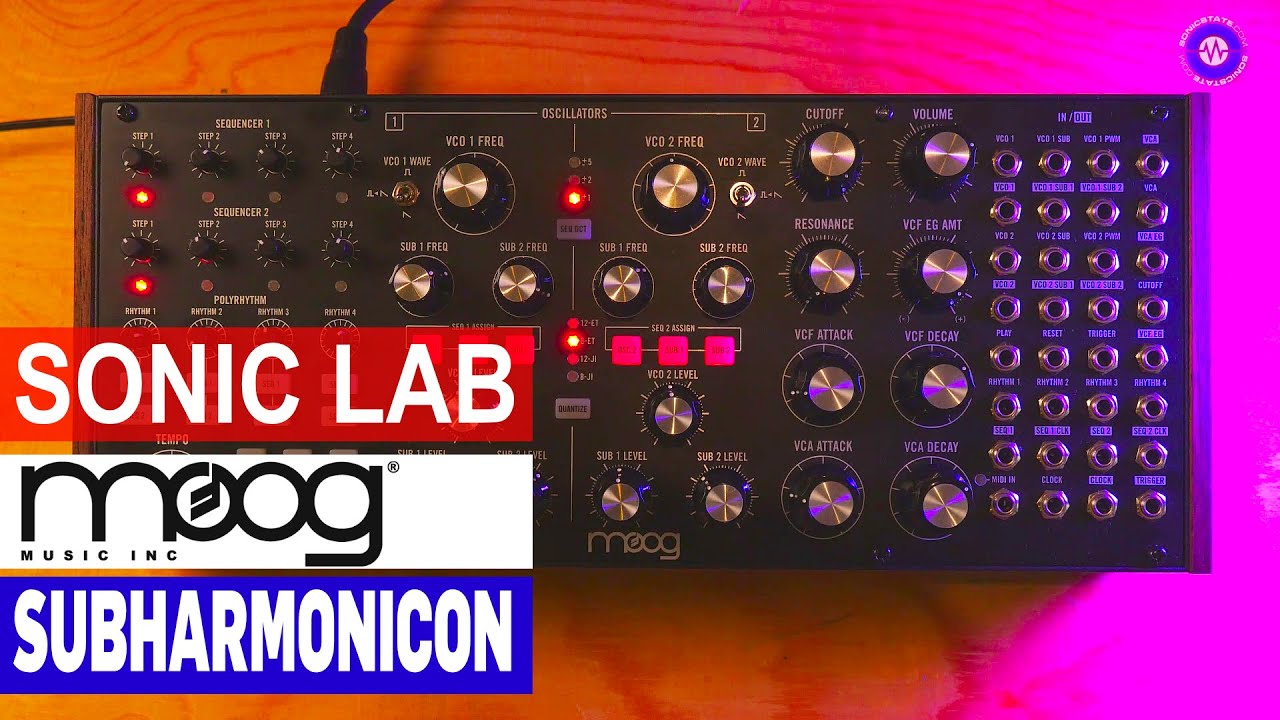 Moog Subharmonicon Semi-Modular, polyrhythmic analog synth