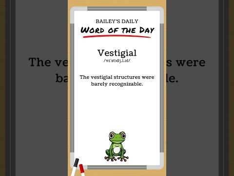 BD: Word of the Day - Vestigial