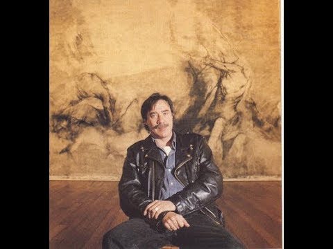 Luis Caballero   entrevista y realizacion de mural , septiembre 1990