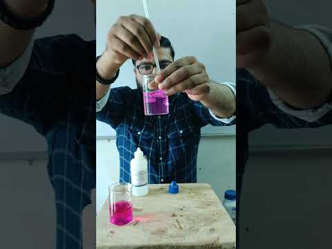 Phenolphthalein indicator is not working in Base | #shorts #shortsvideo #sjw #chemical #experiment