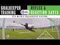 GOALKEEPER TRAINING | REFLEX AND REACTION SAVES