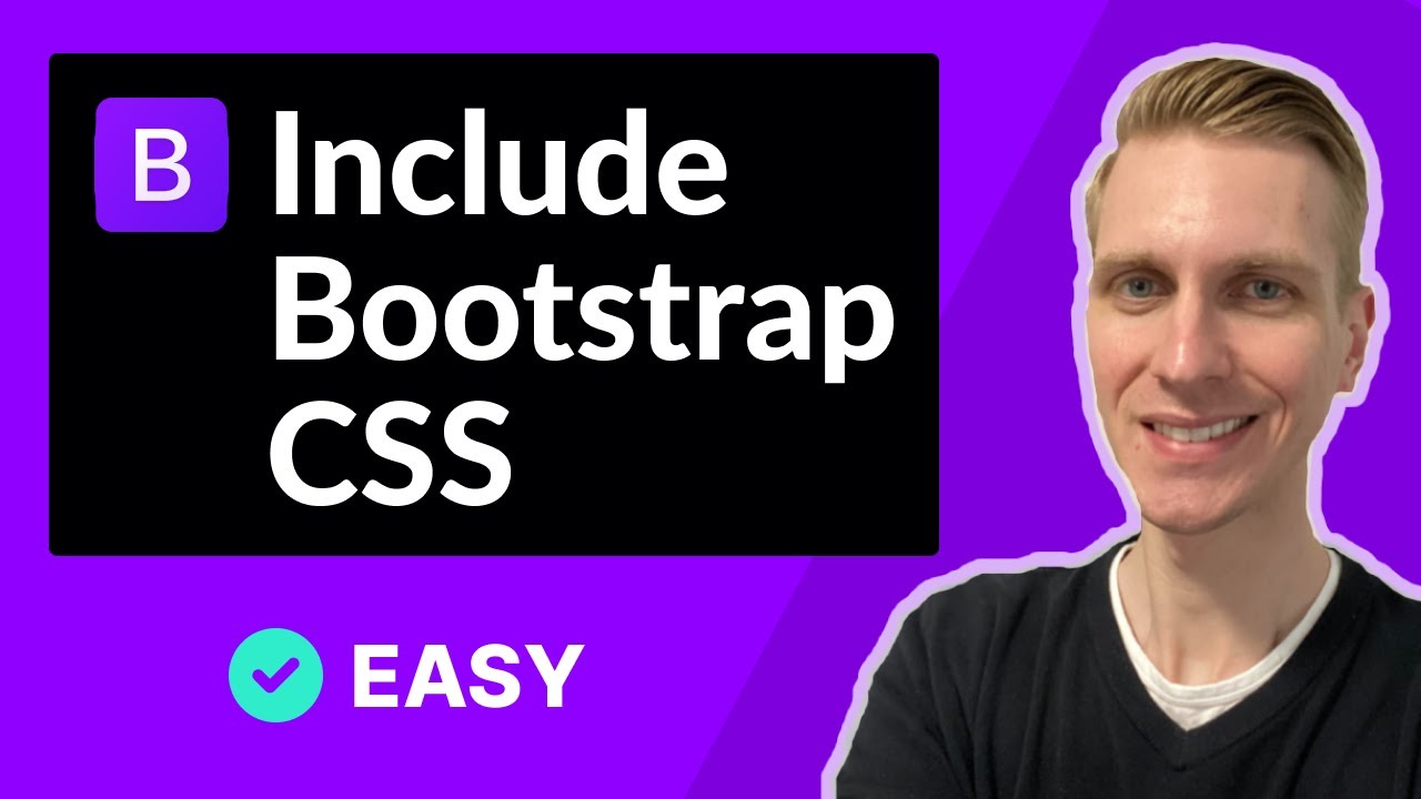 How to include Bootstrap CSS File in HTML