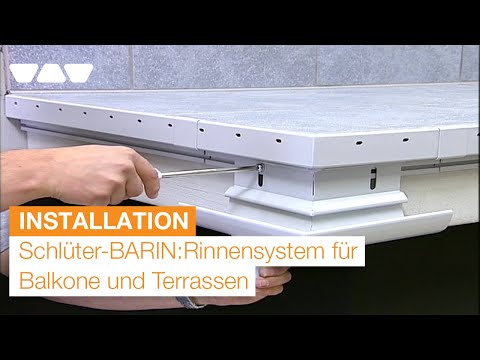 Schlüter-BARIN Rinnensystem: Entwässerung für Balkone und Terrassen