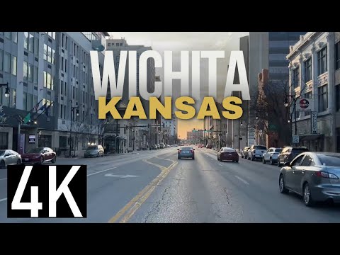 Road Tour of Wichita, Kansas 4K - Downtown Wichita - Driving in Wichita