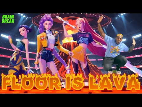 K-POP Demon Hunters Floor Is Lava Challenge! 🔥 Dance, Jump & Escape the Lava | Kids Exercise Game
