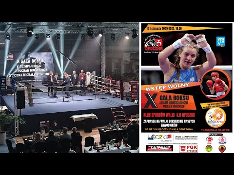 Na żywo: X Gala Boksu o Puchar Burmistrza (15/11/2025) Opoczno