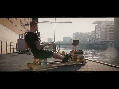 SportPlus Wasserrudergerät aus Eichenholz