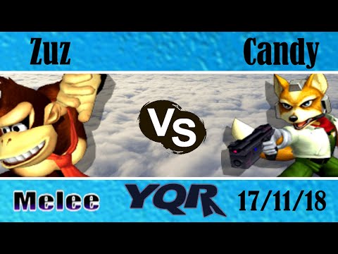 Zuz (DK, Falcon) vs. CandyChicken (Fox) - Winners Rd 1 - YQR#9 Melee