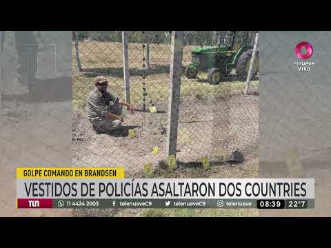 Golpe comando en Brandsen: vestidos de policías asaltaron dos countries