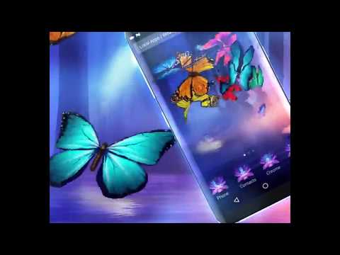 Butterflies on screen 3D Launcher Video