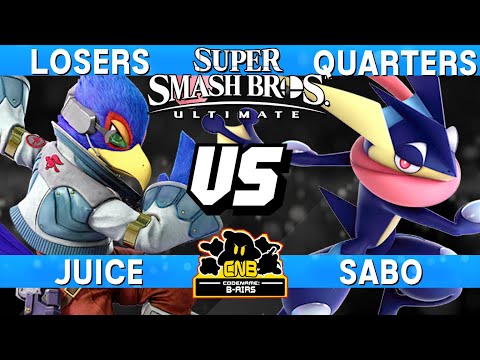 Smash Ultimate Tournament Losers Quarters - Juice (Falco) vs Sabo (Greninja) - CNB 209
