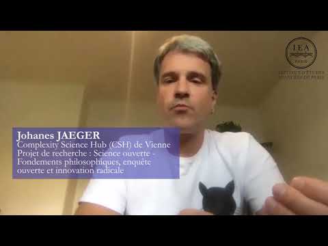 Johannes JAEGER, chercheur en résidence 2020-2021 à l’IEA de Paris