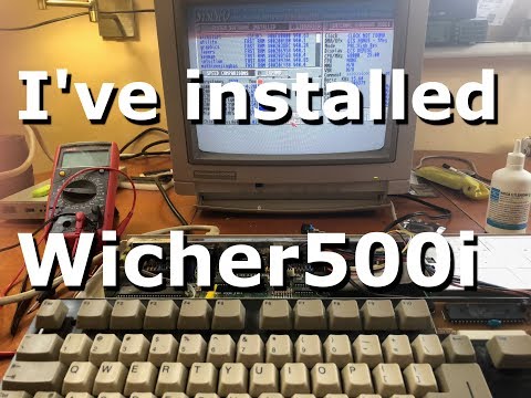 Amiga 500 with Wicher500i accelerator card!!!