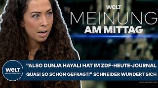 DEUTSCHLAND: "Also Dunja Hayali hat im ZDF-heute-journal quasi so scho