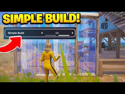 How To Turn ON/OFF SIMPLE BUILD in Fortnite! (Simple Build Setting)