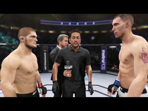 Khabib vs. James Vick (EA Sports UFC 2) - Champion Fight ☝️🦅