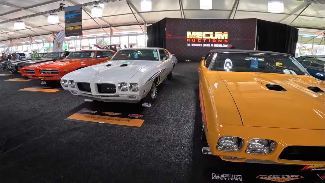 Espectacular colección de autos clásicos americanos. Mecum Kissimmee 2023