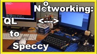 Quick Clip: 80's Networking - QL to Speccy LAN @100 kbits/s