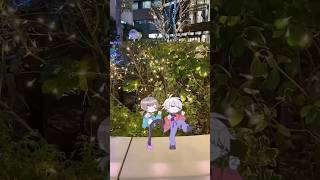 叶と葛葉がイルミネーションの下で #不可Boom 踊ってみた #ChroNoiR #Shorts