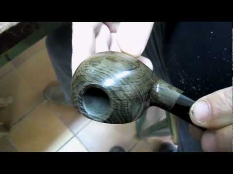 Custom Shell Morta ( Bog Oak ) Pipe for my friend Mario 02-10-2012