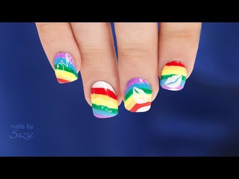 Rainbow Nails for Grant!