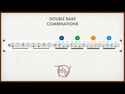 1 Minute Intermediate Drum Lessons: Double Bass Combinations